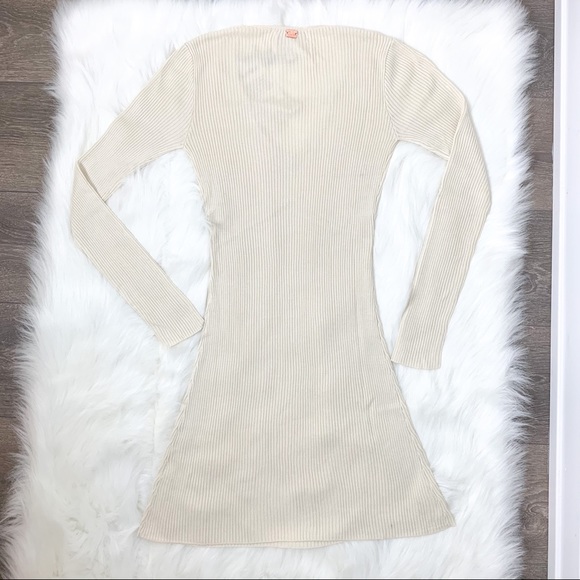 For Love & Lemons Delancey Mini Dress Cream S NWT - Picture 12 of 16